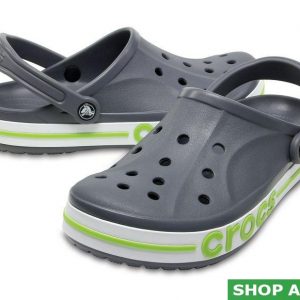Dép Crocs Màu Xám Quai Xanh 44 45 46 47 48